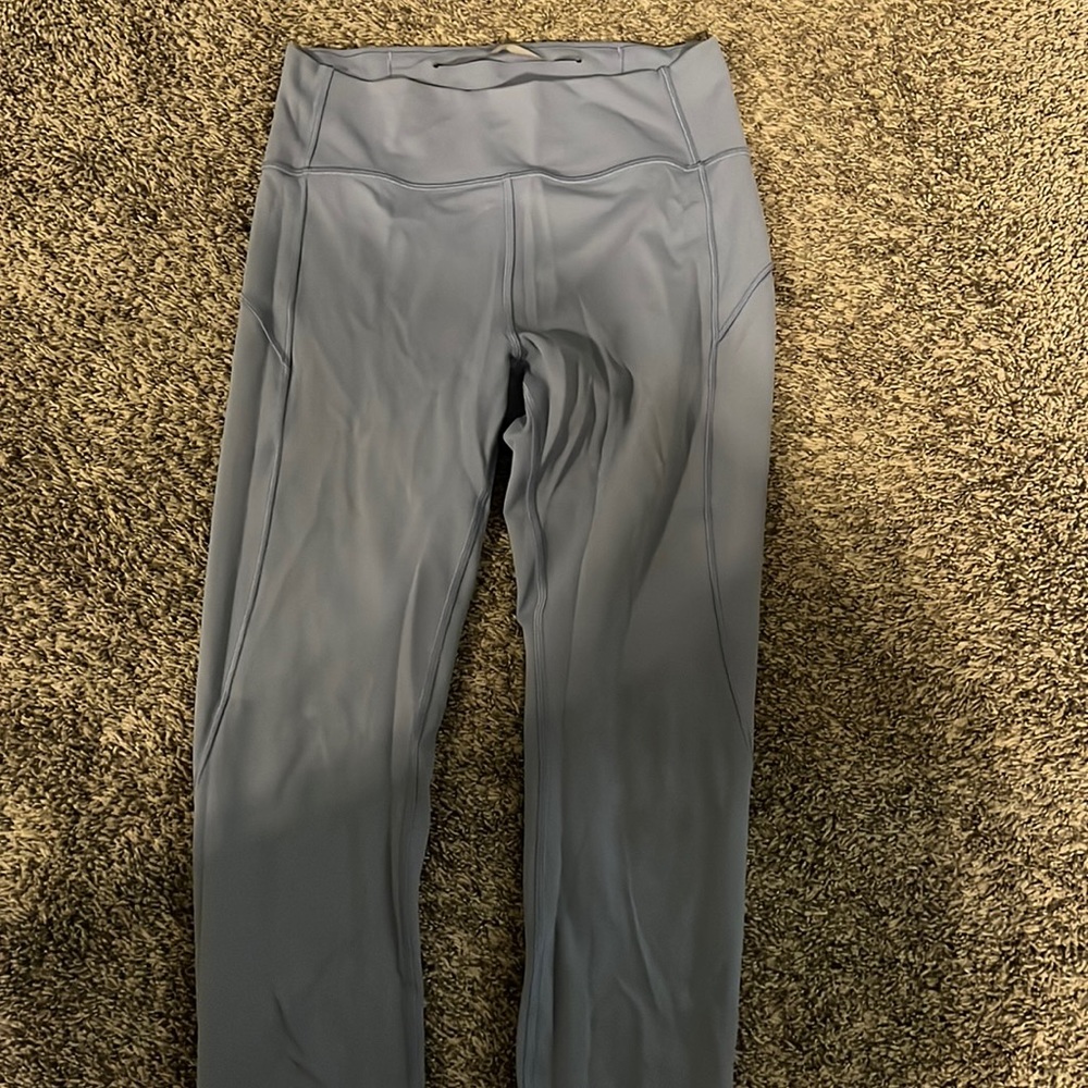 Lululemon all the right places luxtreme leggings 7/8 length size 8 blue